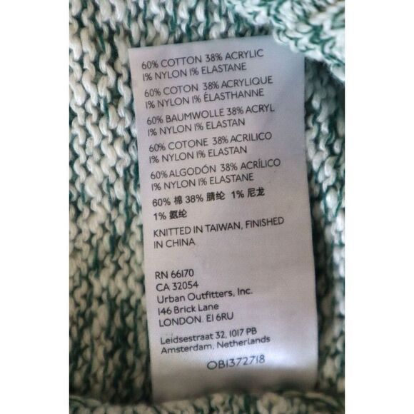 BDG x Urban Outfitters Men's Sz L Clark Green Crew Neck Pullover Sweater - Picture 7 of 10